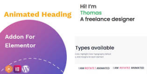 Animated Heading Addon Widget For Elementor