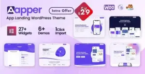Apper App Landing Page Multi-concept WP Theme