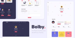 Bolby Portfolio CV Resume WP Theme