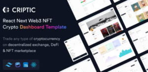 Criptic Crypto Admin Dashboard React Next Web3 NFT Template