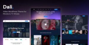 Dali Movies & TV Shows WP Theme