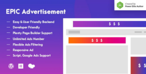 Epic Advertisement WP Plugin & Add Ons for Elementor & WPBakery Page Builder