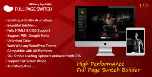 Full Page Switch With Side Menu Addon For WPBakery Page Builder