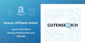 GutenSearch Amazon Affiliates Products Search and Embed