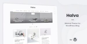 Halva Minimal Theme for WP Blog