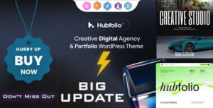 Hubfolio Creative Portfolio and Digital Agency WP Elementor Theme