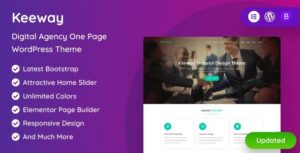 Keeway Digital Agency One page WP Theme