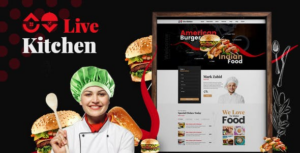 Livekitchen Restaurant Cafe WP Theme