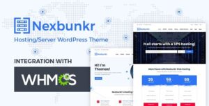 Nexbunker Hosting/Server WP Theme + WHMCS