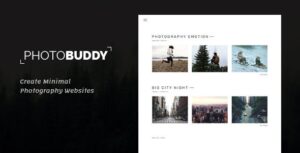 PhotoBuddy Photography WP Theme