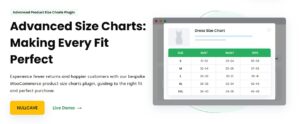 Product Size Charts Plugin for WooCommerce (Premium)