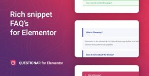 Questionar FAQ Accordions for Elementor