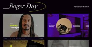 Roger Day Personal CV/Resume WP Theme