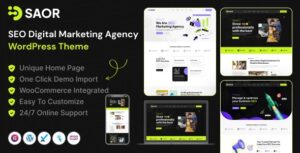 Saor SEO Digital Marketing Agency WP Theme