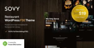 Sovy Restaurant FSE WP Theme