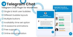 Telegram Chat Support Pro WP Plugin