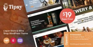 Tipsy Liquor Store & Wine Shop WP Theme