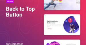 Uper Back to Top Button for Elementor
