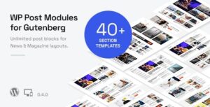 WP Post Modules for News & Magazine (Gutenberg)