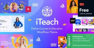 iTeach Online Courses & Education WP Theme