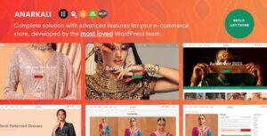 Anarkali Fashion Shop Ecommerce Elementor Theme
