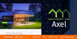 Axel Single Property Real Estate Theme