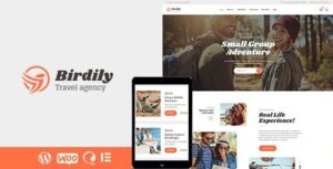 Birdily Travel Agency & Tour Booking WP Theme