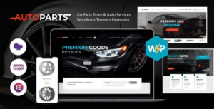 AutoParts Car Parts Store & Auto Services WP Theme + Elementor
