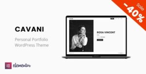 Cavani Personal Portfolio WP Theme