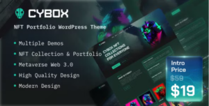 Cybox NFT PortFolio WP Theme