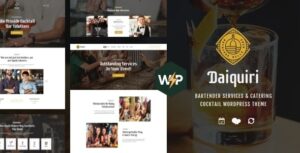 Daiquiri Bartender Services & Catering WP Theme