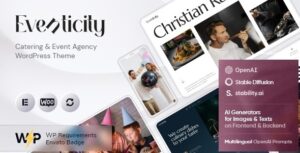 Eventicity Catering & Event Agency WP Theme