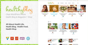 Healthy Living Blog with Online Store WP Theme