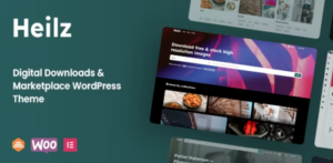 Heilz Digital Downloads & Marketplace WP Theme