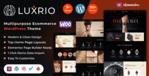 Luxrio eCommerce Jewellery WP Theme