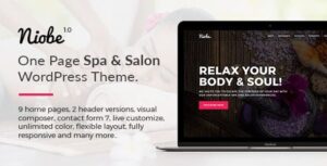 Niobe Spa & Salon WP Theme