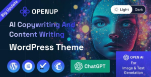 Openup AI Content Writer & AI Application WP Theme