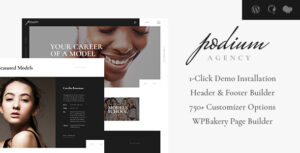 Podium Fashion Model Agency WP Theme
