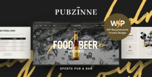 Pubzinne Sports Bar WP Theme