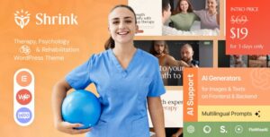Shrink Therapy, Psychology & Rehabilitation WP Theme