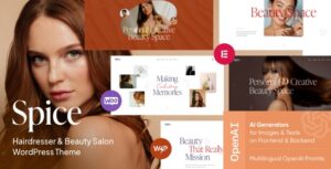 Spice Beauty & Hair Salon WP Theme