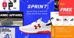 Sprint Sports Shop & Nutrition Store WP Theme