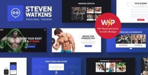 Steven Watkins Personal Gym Trainer & Nutrition Coach WP Theme