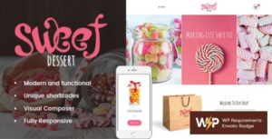 Sweet Dessert Sweet Shop & Cafe WP Theme
