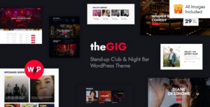 The Gig Stand-up Club & Night Bar WP Theme
