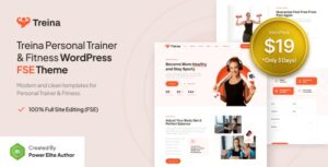 Treina Personal Trainer & Fitness FSE WP