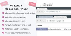 WP Fancy Title and Ticker WP Plugin