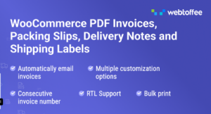 WooCommerce PDF Invoices, Packing Slips, Delivery Notes & Shipping Labels (Pro) webtoffee