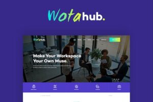 WotaHub Coworking Space WP Theme