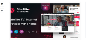 Starlitte TV & Internet Provider WP Theme
